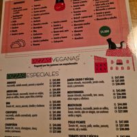 Ask for the vegan pizza menu barcode at La Fachada (Palermo) in Buenos Aires