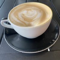 Hazelnut latte. Yum!  at The Well in Lancaster