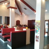 Main dining room at Mile Time in Quito