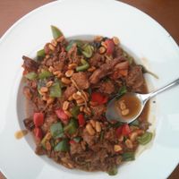 Kung pao at Mile Time in Quito