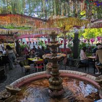 Fountain decoration at Südblock in Berlin