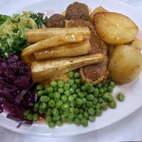 What a fab Sunday roast!  at Karamel in North London