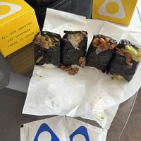 All the vegan onigiris  at OKA Onigiri in Berlin