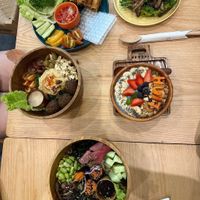 Whole table  at Ivegan Supershop Xuan Thuy - Healthy Plant Based Cafe in Ho Chi Minh City