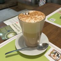 Chai latte  at Sapato Verde in Lisbon