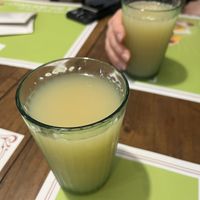 Pear juice  at Sapato Verde in Lisbon