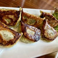 Tofu and veggie gyoza   at Ukishima Gyoza in Naha