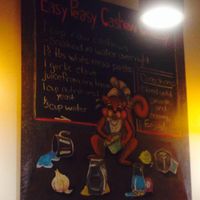 Squirrel recipe art at Native Foods - Conn Ave in Washington