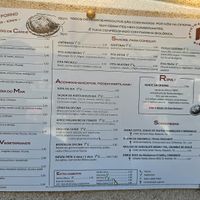 Portuguese menu at Oficina dos Rissóis in Porto