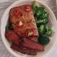 Far east bowl with tempeh at Veggie Grill in Corte Madera
