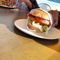 Santa fe burger at Veggie Grill in Corte Madera