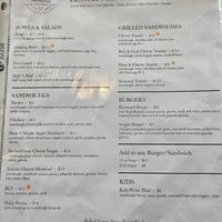 Lunch menu at Terravita Kitchen in Revelstoke