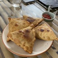 Samosas  at Kaani Nilam - Auroville in Viluppuram