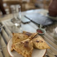 Samosas   at Kaani Nilam - Auroville in Viluppuram
