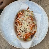 Vegetarian plate (noodles)  at Tipico in Rovinj