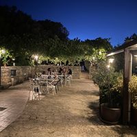 Garden seating   at Tipico in Rovinj