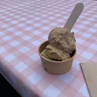 Malt vanilla chocolate chip and pistachio    at Marcelo's Ice Cream in South East London