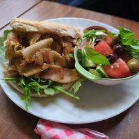 Döner sandwich and salad at Soepp in Alkmaar