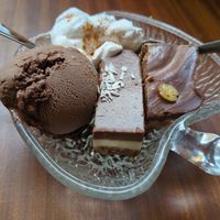 Double chocolate dessert at Soepp in Alkmaar