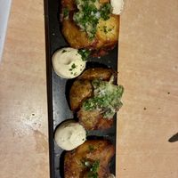 Garlic Roasted Crushed Potatoes   at Exhale Exmouth in Exmouth