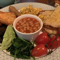 Vegan fry-up with avocado as an extra   at The Cosy Club in Salisbury