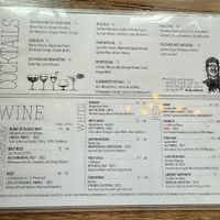 Cocktail Menu at Southbound in Chamblee