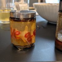 Vegan chili marked separately at Blueberry Coffee in Porvoo