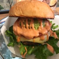 Ripple cheese burger  at Ain Soph.Ripple Hiro-o in Tokyo
