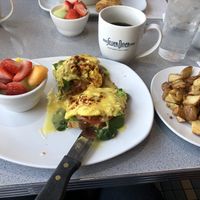 Yummy breakfast on my plate  at Silver Diner in Cherry Hill