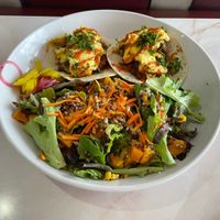 Just egg breakfast tacos  at Silver Diner in Cherry Hill