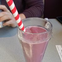 Hibiscus Mango Soy Shake at Silver Diner in Cherry Hill