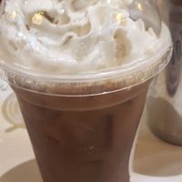 Mocho cold brew with almond whipped cream at Silver Diner in Arlington