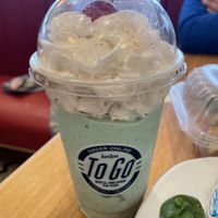 Grasshopper shake   at Silver Diner in Arlington