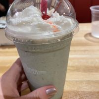 Minty grasshopper shake  at Silver Diner in Arlington