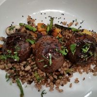 Teriyaki portabellas at Silver Diner in Fairfax