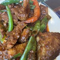 Phad pet w mock duck  at Sang Dao Restaurant in San Diego