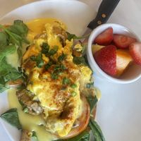 Just egg Benedict   at Silver Diner in Glen Allen