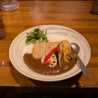 Katsu curry at HONOLU HALAL RAMEN＆WAGYU KOBE Vegan option 帆のるぷれみあ神戸 in Kobe