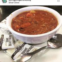 Vegetarian (vegan) chili  at Silver Diner in Rockville