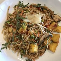 Pineapple stir fry (under VEGAN option of menu) at Silver Diner in Rockville