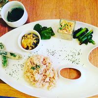 Today's vegan plate  at 6889cafe in Tokyo