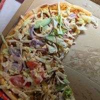 Vegan kebab pizza at S:t Pauli Pizzeria in Gothenburg