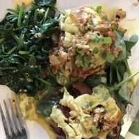 Just eggs with spinach  at Silver Diner in Waldorf