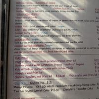 Vegan menu, but will make off menu if needed   at D'CoalPot BVI Restaurant Bar & Grill in Tortola