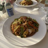Vegan stir fry  at D'CoalPot BVI Restaurant Bar & Grill in Tortola