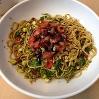 vegan pesto pasta at BWI - Silver Diner - CB in Baltimore