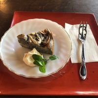 デザート💗黒ごまとバナナのケーキ at Vegetable Cafe Sorafune in Kamakura