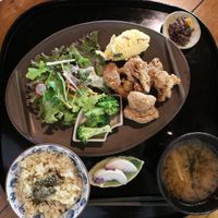 Karage Set Lunch at Vegetable Cafe Sorafune in Kamakura