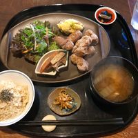 fried soymeat at Vegetable Cafe Sorafune in Kamakura