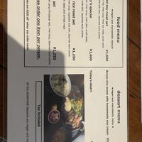 Food menu   at Vegetable Cafe Sorafune in Kamakura